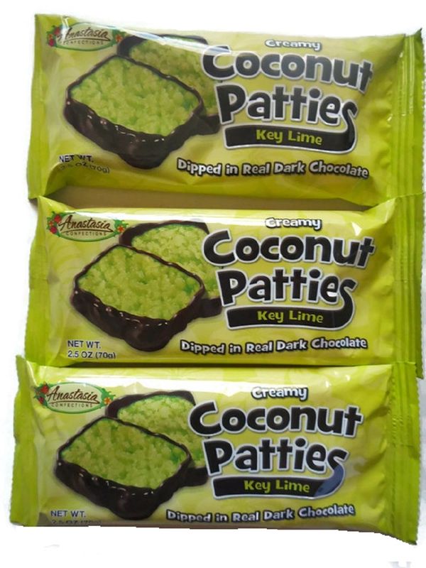 Anastasia Confections Creamy Coconut Patties Dipped In Real Dark Chocolate Pack Of 3