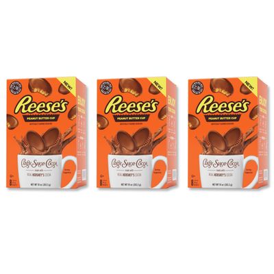 Candy Shop Cocoa REESE&#39;S Peanut Butter Cup Cocoa Mix Hot Chocolate Make Hot or Iced Cocoa Made With Real Milk Gluten Free 1.25 oz packet (24 count)