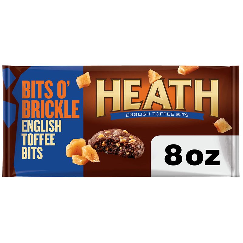 HEATH BITS O&#39; BRICKLE English Toffee Baking Bits Bag, 8 oz