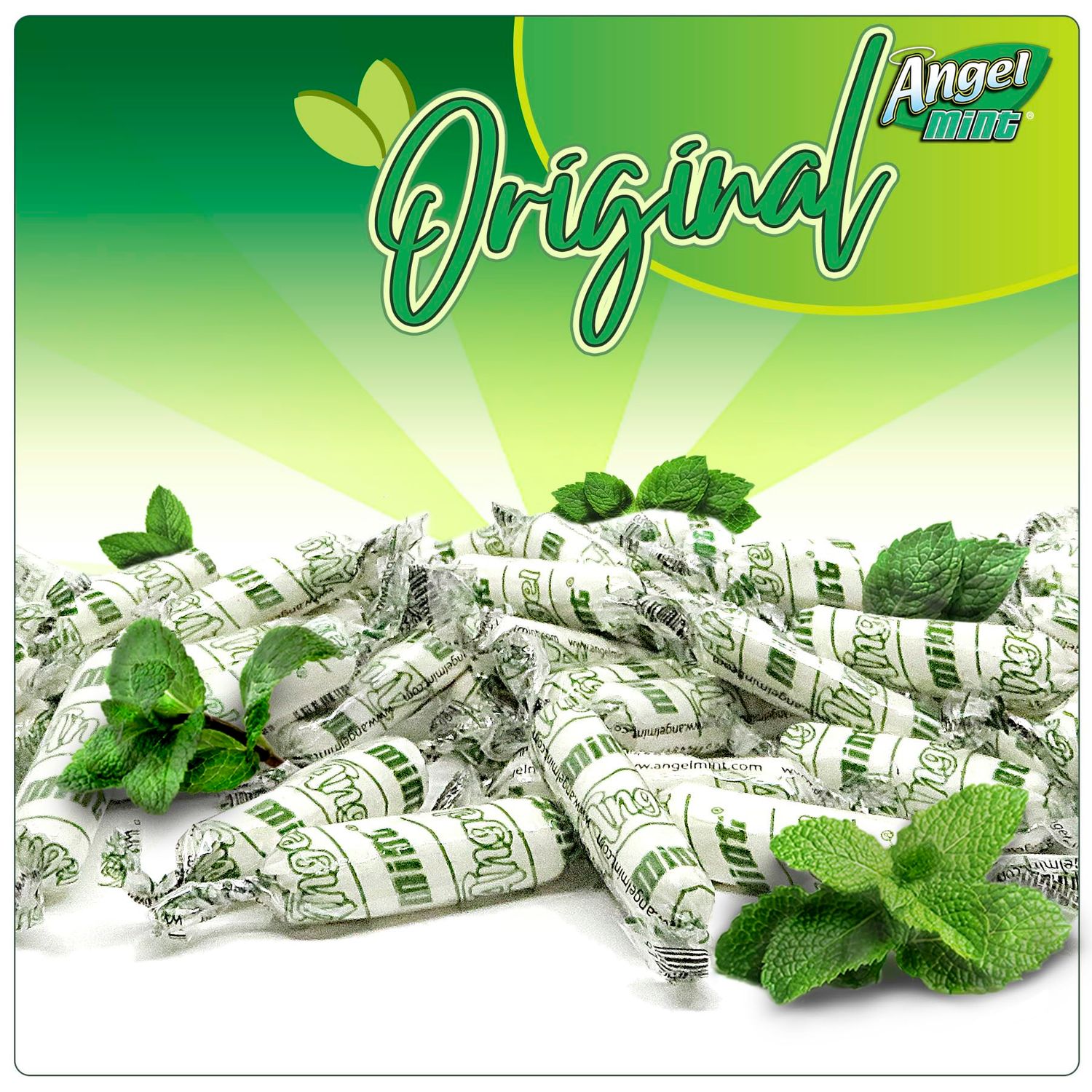 Original Angel Mint 3 lbs bag |Individually Wrapped Mint Treats | Old Fashion Candy |Pure and Natural | Fat Free | Gluten Free | Soy Free | Salt Free | Vegan Friendly|