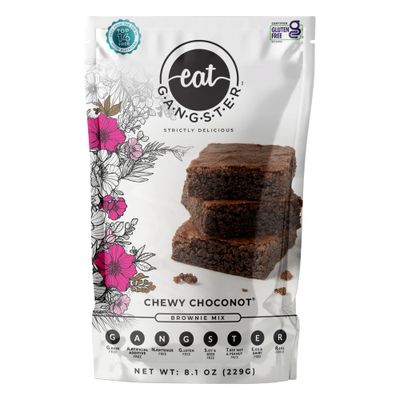 eat G.A.N.G.S.T.E.R. Chewy Choconot Brownie Mix - Allergy-Friendly Baking Mix, Grain-Free, No Dairy, Nuts, Gluten, Dairy - For Paleo &amp; AIP Diets, Try with Chocolate or Carob Chips &amp; Nut Butters