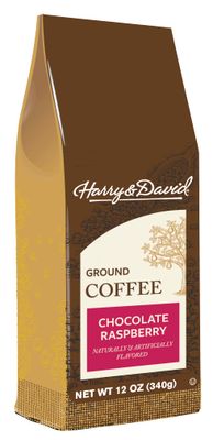 Harry &amp; David Ground Coffee, Chocolate Raspberry, 12 oz bag