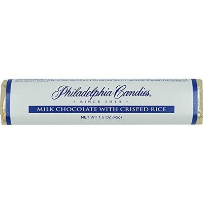 Philadelphia Candies Milk Chocolate with Crisped Rice Bar 1.5 Ounce, Set of 30 (Fundraising / Individual Retail Sale)