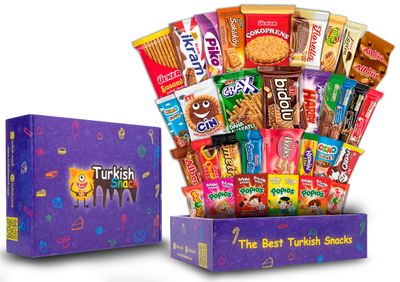 International Snack Box, Turkish Snack Box, Premium Exotic Foreign Snack Food Gifts, Variety Taste Care Package, International Assortment Bulk Snacks, Asian European Chocolates, Delight Mystery Pack