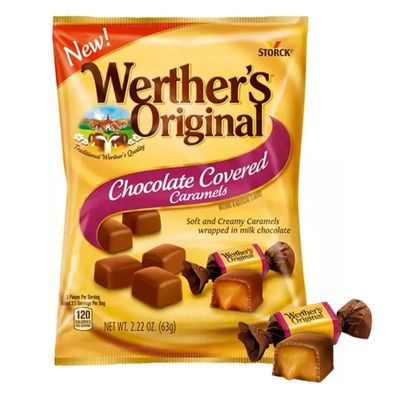 Original Chewy Caramels Variety Pack of Chocolate Covered, Vanilla Creme, and Original Caramel Chewy Candy, Pack of 3, 2.22 Ounce
