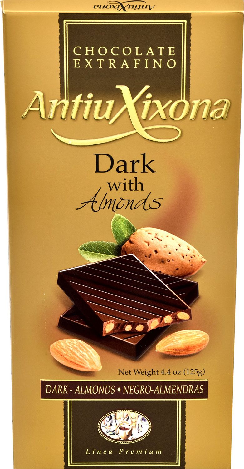 Goya Foods Antiu Xixona Chocolate, Dark with Almonds, 4.40 Ounce (Pack of 30)