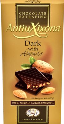 Goya Foods Antiu Xixona Chocolate, Dark with Almonds, 4.40 Ounce (Pack of 30)