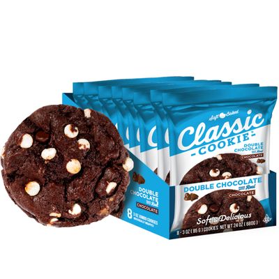 Classic Cookie, Soft Baked Cookie, Double Chocolate 3oz, 8 Cookies