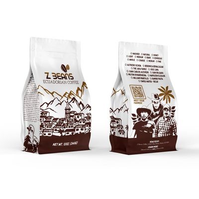 Organic Premium Grade Arabica Whole Bean Honey Processed Coffee- Sustainably Sourced- Small Batch -Rich Well Balanced Flavor With Notes of Honey and Chocolate- Non-GMO-12 OZ Bag