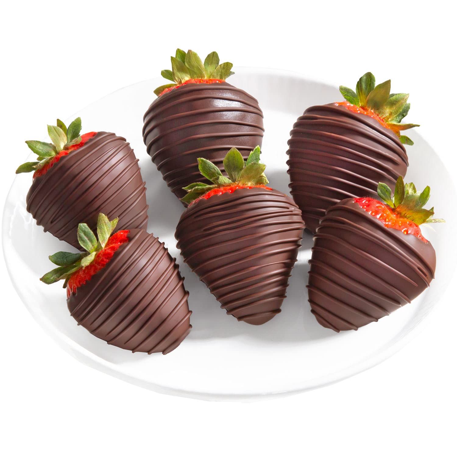 A Gift Inside Tall, Dark &amp; Dreamy Dipped Strawberries - 6 Berries