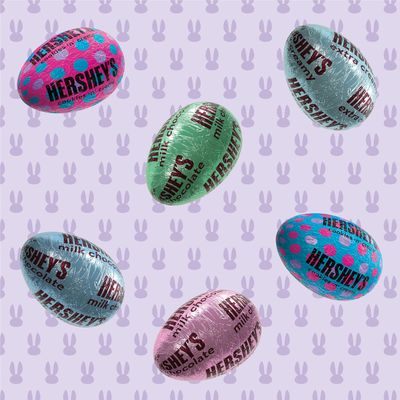 HERSHEY'S Assorted Flavored Eggs, Easter Candy Bag, 28.18 oz (140 Pieces)