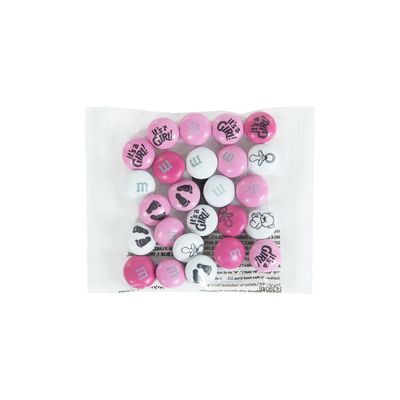 M&amp;M&#39;S Milk Chocolate Baby Girl Candy Favors (20 pack), Perfect for Gender Reveal Parties, Baby Party Giveaways and Baby Girl Party Dcor