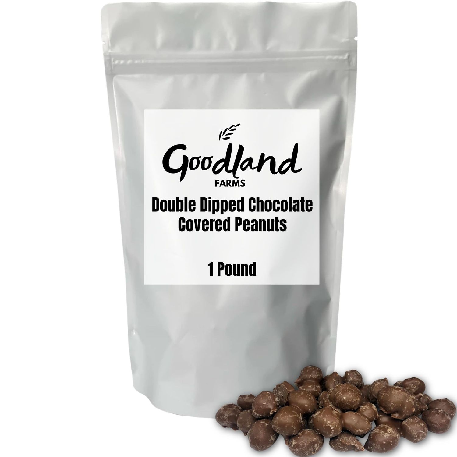 Double Dipped Peanuts Milk Chocolate Covered Peanuts (1 Pound) Wholesale Bulk Candy, Snack Nuts