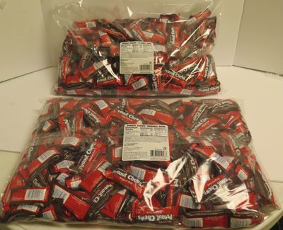 Original Dark Chocolate Goldenberg&#39;s Peanut Chews 225 Count , 4 Lbs From (Jersey Candy Company)