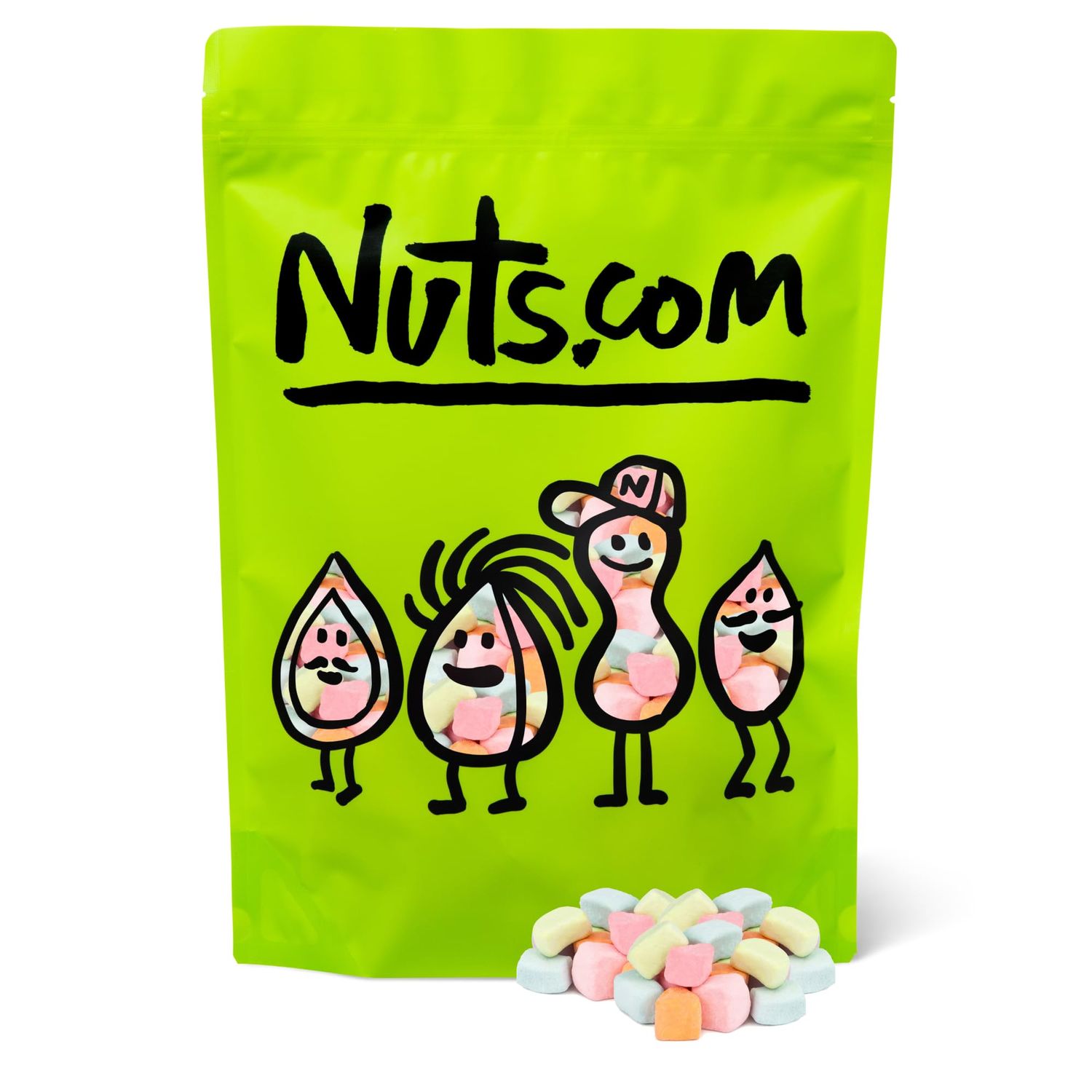 Nuts.com Dehydrated Marshmallows Mini - Freeze Dried Marshmallow Bits - Mini Marshmallows for Hot Chocolate Cocoa - Premium Assorted Cereal Marshmallows for Ice Cream Toppings, Smores (1.5 lbs)