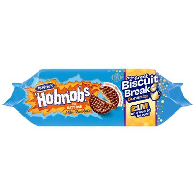 Mcvitie&#39;s Hobnobs Milk Choco, 262 grams