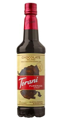 Torani Puremade Flavored Drink Syrup, Chocolate Milano, 25.4 Fl Oz Bottle (Pack of 4)