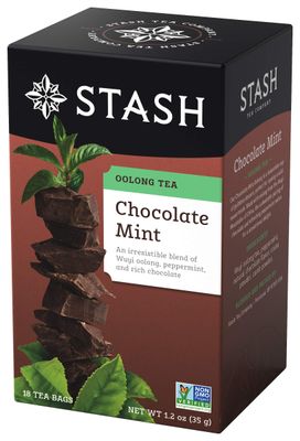 Stash Tea Chocolate Mint Wuyi Oolong Tea - Caffeinated, Non-GMO Project Verified Premium Tea with No Artificial Ingredients, 18 Count (Pack of 6) - 108 Bags Total