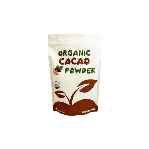 Cherie Sweet Heart Cacao Powder (16 Ounces / 1 Pound) Cocoa Chocolate Substitute, Certified Organic, Sugar-Free, Keto, Vegan &amp; Non-GMO, Antioxidant Superfood
