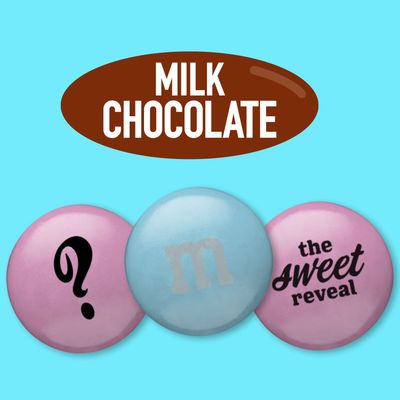 M&amp;M'S Gender Reveal Milk Chocolate Candy, 5lbs of Light Blue &amp; Light Pink M&amp;M'S with Themed Icons for Baby Showers, Gender Reveal Parties &amp; New Baby Favors