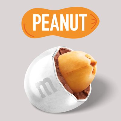 M&amp;MS White Peanut Chocolate Candy, 2lbs of Bulk Candy in Resealable Pack for Weddings, Graduations, Dessert Tables, Birthday Parties, Candy Bars &amp; Sweet Stuff for DIY Party Favors