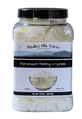 Paramount Melting Crystals by Medley hills farm 1.25 lbs. in Reusable Container - Paramount crystals for candy melts - Chocolate thinner - Made in USA