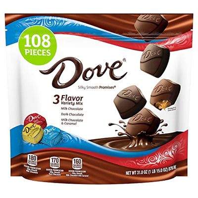 Dove Promises Assorted Milk &amp; Dark Chocolate Candy (31 oz., 108 ct.)