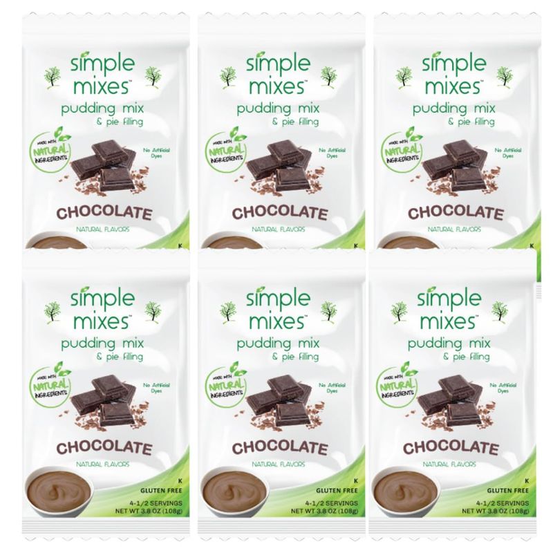 Simple Mixes Natural Pudding (Chocolate, 6-Pack)
