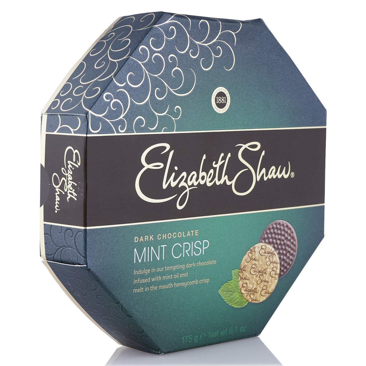 Elizabeth Shaw Dark Mint Crisp Chocolates 175g
