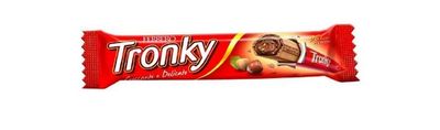 Ferrero Tronky 5 Bars Crunchy Wafer with Hazelnuts and Chocolate Filling, Pack of 1 Individually Wrapped Ferrero Tronky Candy Box_AB