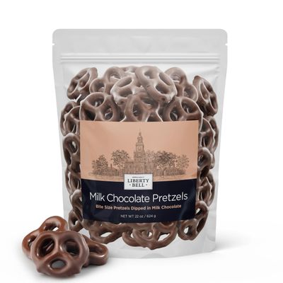 Liberty Bell Milk Chocolate Covered Mini Pretzels, 22 Ounce Bag