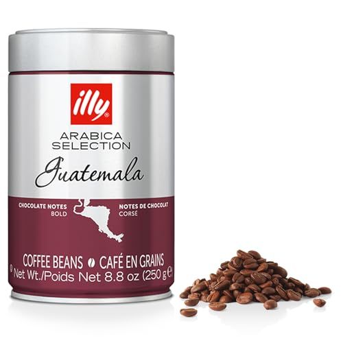 illy Whole Bean Coffee - Perfectly Roasted Whole Coffee Beans - Guatemala Dark Roast - with Notes of Chocolate - Complex &amp; Balanced - 100% Arabica Coffee - No Preservatives - 8.8 Ounce
