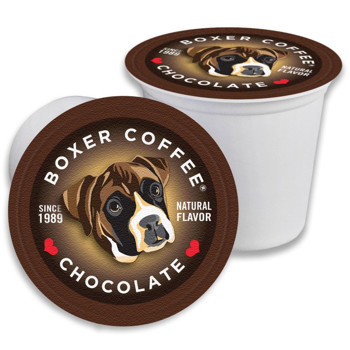 Boxer Coffee 52 Count Chocolate Natural Flavoring Single-Serve Cups Pods Specialty Grade gourmet artisan coffee, Keurig K-Cup 2.0 Compatible