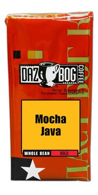 Dazbog Coffee | Mocha Java Blend | Whole Bean Coffee | 11 oz. | Chocolate Overtones | Smooth &amp; Rich in Flavor | Full Bodied Blend | Vacuum Sealed Freshness