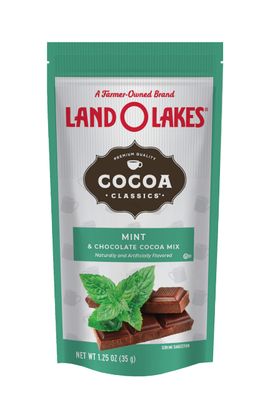 Land O Lakes Cocoa Classics, Mint &amp; Chocolate Hot Cocoa Mix, 1.25 Oz, Pack of 72