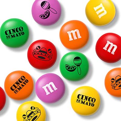 M&amp;M'S Cinco De Mayo Milk Chocolate Candies, 2 Pounds of Assorted Colors With Cinco De Mayo Themed Icons, Resealable Pack for Parties, Celebrations, DIY Favors &amp; More