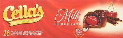 Cella&#39;s Milk Chocolate Covered Cherries, (2) 8 Ounce Boxes (Total 1 Pound)