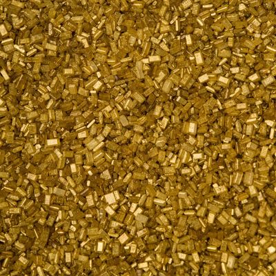 24 KARAT GOLD METALLIC Sugar Crystals - 4 oz shaker jar - Edible Sugar Sprinkles/Sanding Sugar for Cakes, Cupcakes, Cookies, Icing, Chocolate