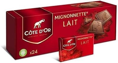 Cote D'Or Mignonnettes Milk Chocolate Bar, 1.0 Ounce, Belgian Chocolate, Individual Box