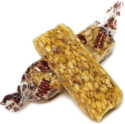 Sesame Honey Crunch - 1 LB Bulk Bag - Sesame Seed and Honey Crunch Mini Candy Bars - Individually Wrapped Candy - All Natural Candy - Sesame Seed Candy - Honey Sesame Sticks - By QUEEN JAX