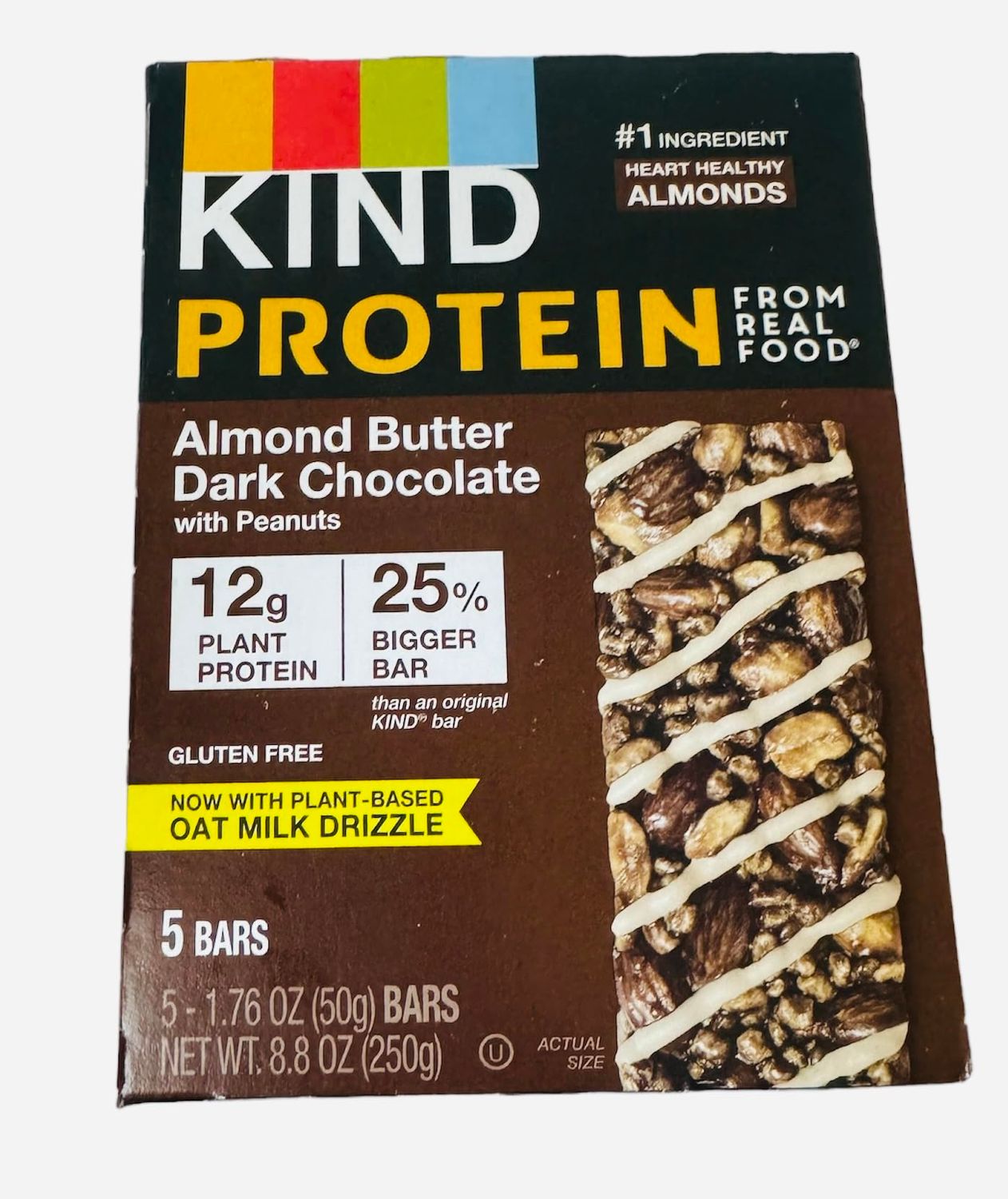 KIND Protein Bars, Almond Butter Dark Chocolate, 5 Bars (Pack of 1)