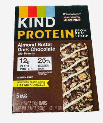 KIND Protein Bars, Almond Butter Dark Chocolate, 5 Bars (Pack of 1)