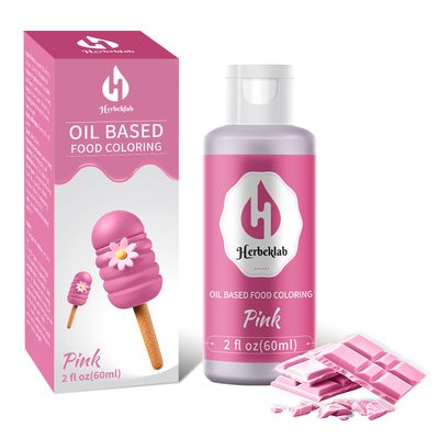 Pink Oil Based Food Coloring for Chocolate Oil Food Dye for Baking 2 Fl Oz Oil Based Food Coloring Pink Food Color for Melting Chocolate Candy Melts Cake Pops, Pink