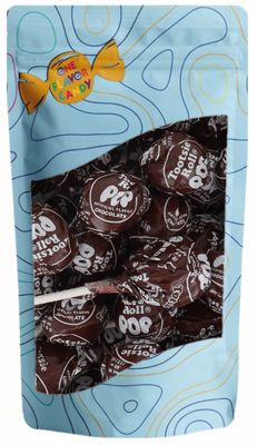 One Flavor Candy Tootsie Pops Lollipop Lolli Pops Bulk in Resealable Bag (Chocolate, Pack of 20)