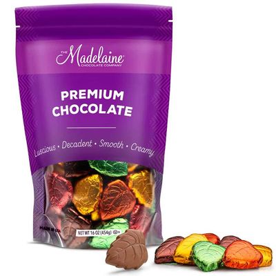 Madelaine Chocolates, Highly Detailed, Premium Milk Chocolate Fall Leaves - 1 Pound