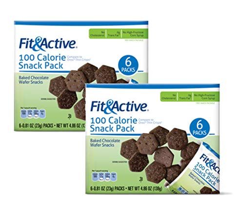Fit &amp; Active 100 Calorie Baked Chocolate Wafer On-the-Go Snack Pack - 2 Boxes (12 Packs)