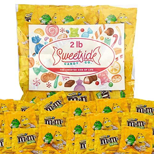 Bulk Candy - M&amp;MS Candy Bags 2Lbs - Milk Chocolate Peanut Butter Peanuts Candy for Party Bags - Peanut Butter M&amp;Ms Ideal for Holidays, Parties, Bulk Candy Individually Wrapped
