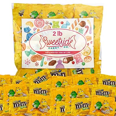 Bulk Candy - M&amp;MS Candy Bags 2Lbs - Milk Chocolate Peanut Butter Peanuts Candy for Party Bags - Peanut Butter M&amp;Ms Ideal for Holidays, Parties, Bulk Candy Individually Wrapped