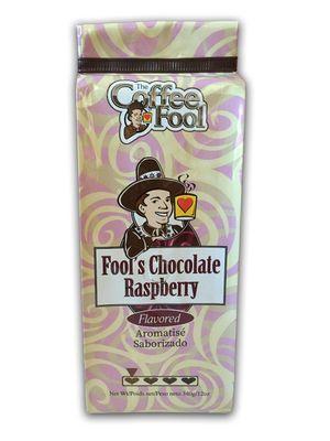 Coffee Fool&#39;s Decaf Chocolate Raspberry (Coarse Grind)