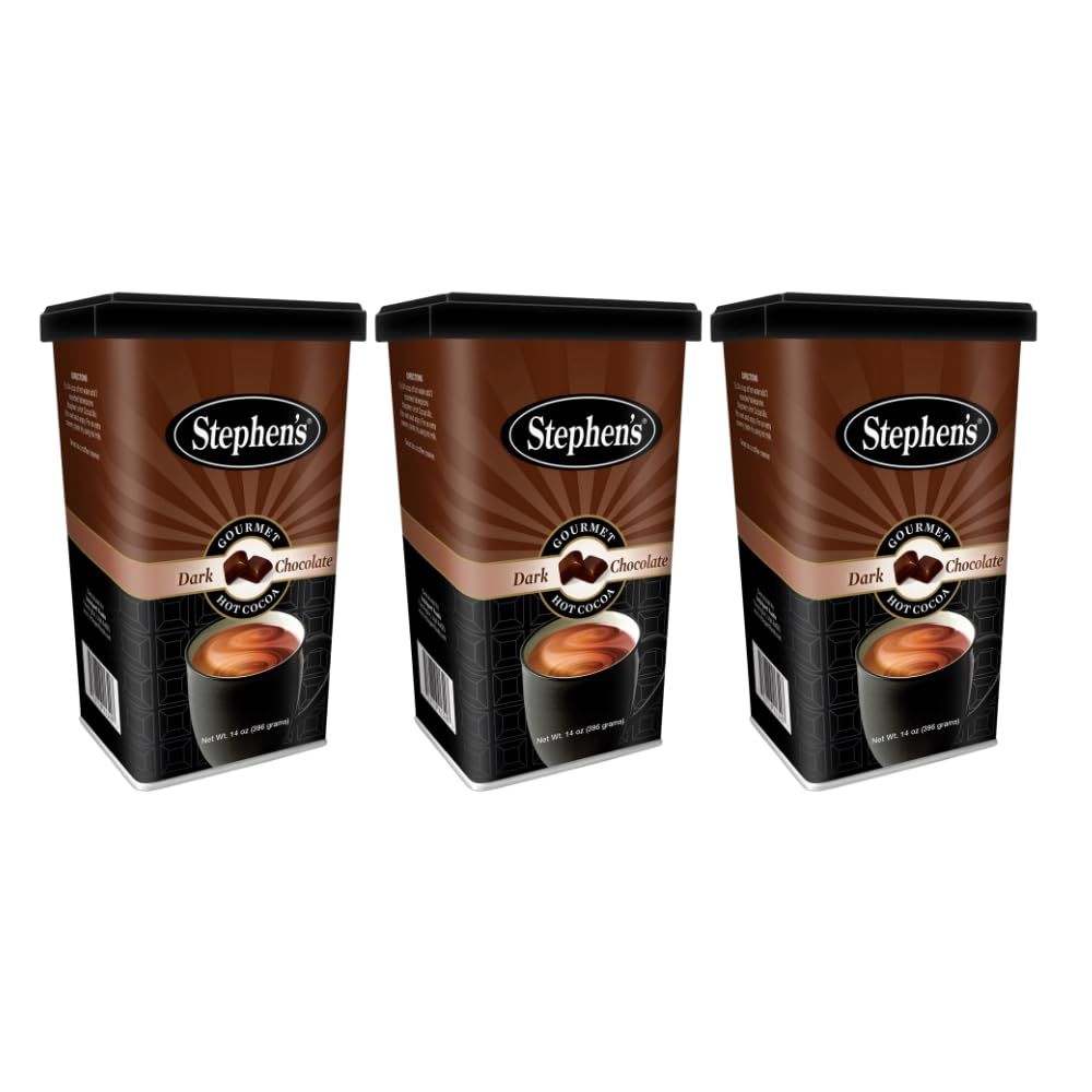Stephen&#39;s Gourmet Hot Cocoa, Dark Chocolate, 14 OZ (Pack of 3)